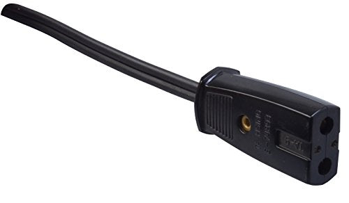 0293 Coleman Hpn Replacement Extension Cord, 18/2, 2 ft, Black Mini