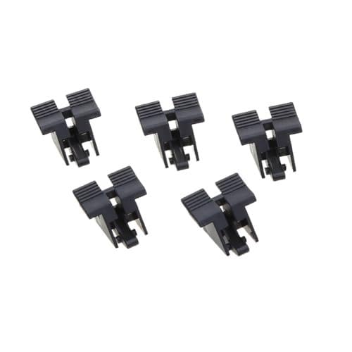 Set of five PCIE X16 graphics card slots with fixing clips