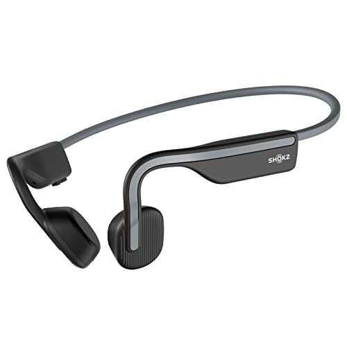 OpenMove open-ear Bluetooth sport headphones, grey, sweatproof