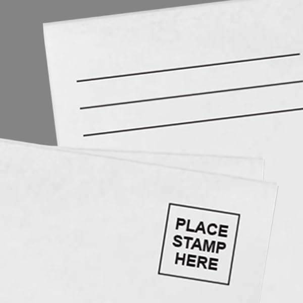 White Business Window Envelopes, 3 7/8" x 8 7/8", 50 Pack
