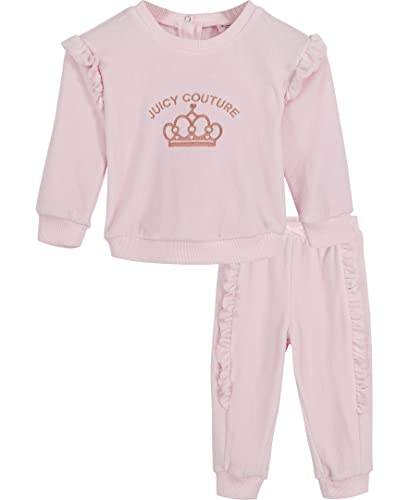 baby girls 2 Pieces Jog and Toddler Layette Set, Ballerina Pink, 24 Months US