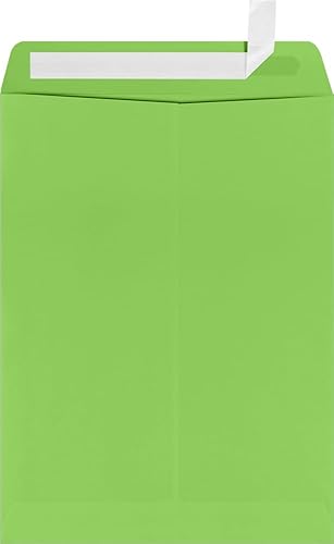 Green 9x12 Open End Envelopes, 50 Pack
