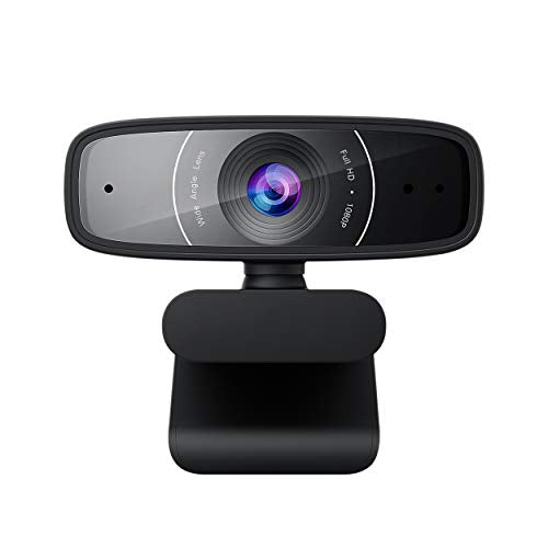 Webcam C3 1080p HD USB Camera - Beamforming Microphone, Tilt-Adjustable, 360 Degree Rotation, Wide Field of View, Compatible with Skype, Microsoft Teams and Zoom
