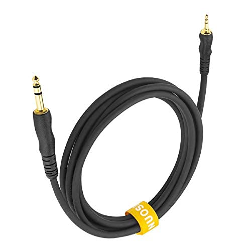 1/4 to 3.5mm Stereo Audio Cable, 1/4" Male to 1/8" Male TRS Bidirectional Stereo Audio Cable 10ft for Guitar, iPod, Laptop, Home Theater Devices, Speaker
