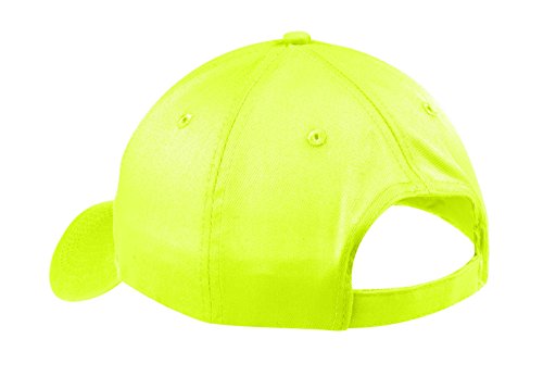 Port & Company Uni -adult Six-Panel Twill Cap CP80 -Neon Yellow OSFA