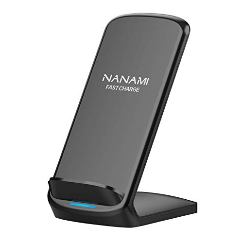 Upgraded Fast Wireless Charger,Qi- Wireless Charging Stand Compatible Samsung Galaxy S22/S21/S20/S10/S9 S8/Note 20 Ultra/10/9 & Qi Phone Charger for iPhone 14/13/12/SE/11/XR/XS/X/8