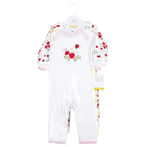 Uni   Cotton Coveralls Strawberry Lemon, 3-6 Months