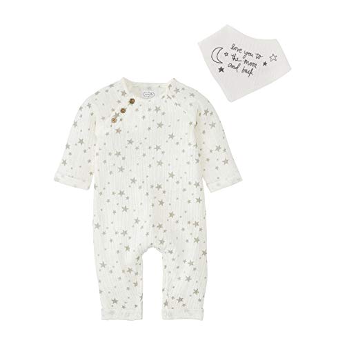 Baby Star Gauze 1 PC, Gray, 0-3 Months