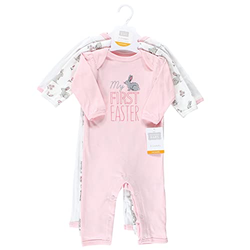 Uni   Cotton Coveralls, Some Bunny, 0-3 Months