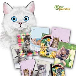Kitten Design Composition Notebooks, 80 Sheets, 6 Pack