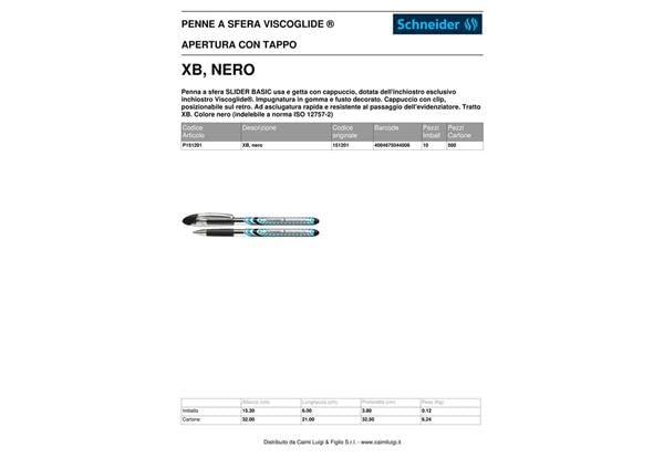 Black Slider XB for sliding applications