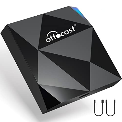 Wireless CarPlay Adapter 2022 Speed Fastest Apple Wireless CarPlay Dongle Plug & Play 5Ghz WiFi Auto Connect No Delay Online Update, U2-AIR for OEM Wired CarPlay Cars Model Year After 2016