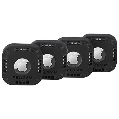 Pelican protector stick-on mount case for Apple AirTag, 4-pack