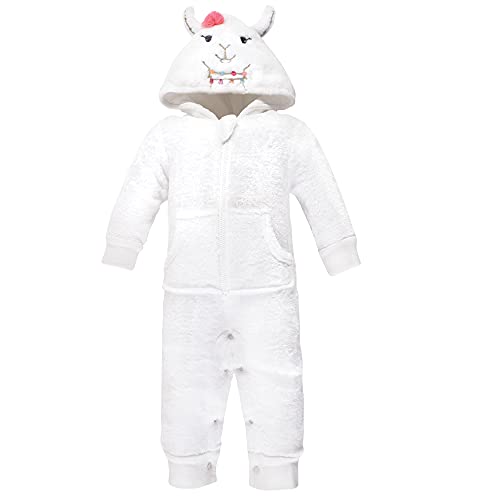 Uni   Plush Jumpsuits, Girl Llama, 0-3 Months