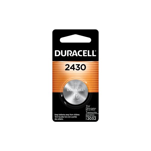 2430 3V Lithium Battery, 1 Count Pack, Lithium Coin Battery for Medical and Fitness Devices, Watches, and more, CR Lithium 3 Volt Cell