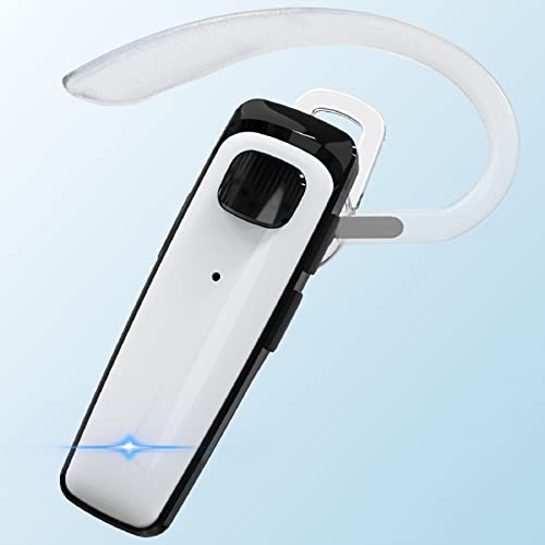 Bluetooth Headset,CVC8.0 Bluetooth Earpiece,16Hrs Talk Time Wireless Handsfree Headset Noise Cancelling Single Ear Bluetooth Headsets for Office/Workout/Driving,Compatible with iPhone Android-bkwt