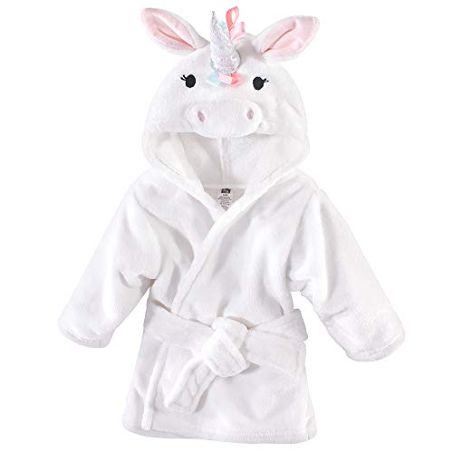 Plush Bathrobe, Rainbow Unicorn, 0-9 Months