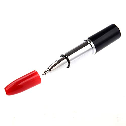 24 Multicolor Lipstick-Shaped Ballpoint Pens for Gag Gifts