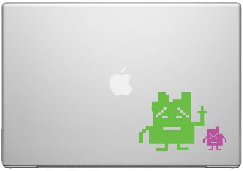 Lime and Pink Vinyl Decal for 13" Laptop
