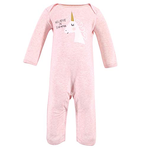 Uni  Baby Cotton Coveralls, Unicorn, 0-3 Months
