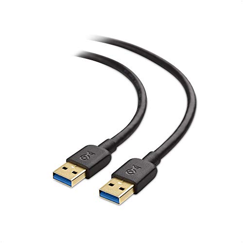 Long USB 3.0 Cable 10ft, USB to USB Cable/USB A to USB A Cable/Male to Male USB Cord/Double USB Cord in Black