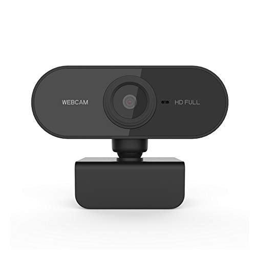 Webcam 1080P HD Computer Camera Streaming Web Camera Small Camera Wide View Angle USB Webcam with Microphone for PC Mac Laptop Desktop Video Calling (Black)