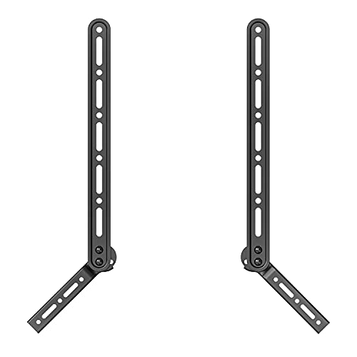 Sound Bar Mount Bracket, for Mounting Above or Under TV, with Adjustable 3 Angled Extension Arm, Fits Most 23 to 65 Inch TVs, up to 33 lbs (SBR202)