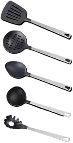 Premium 5-Piece Kitchen Utensil Set with Stainless Steel Handles