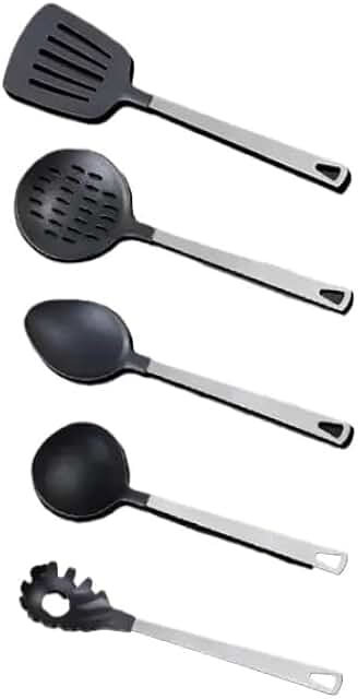 Premium 5-Piece Kitchen Utensil Set with Stainless Steel Handles