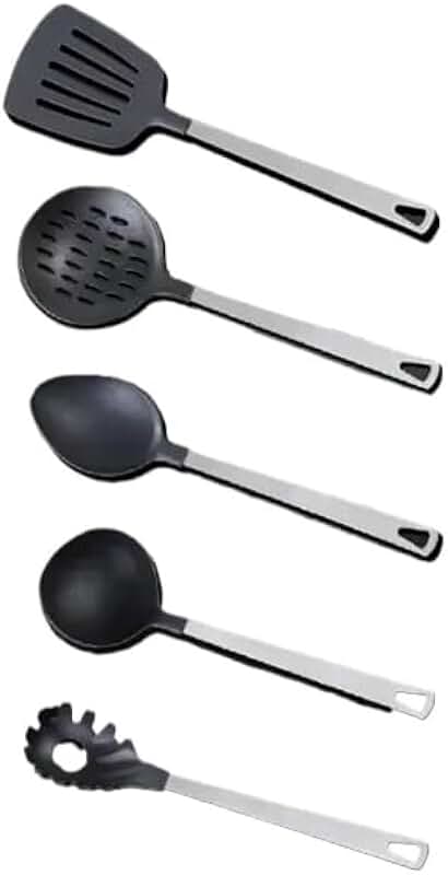 Premium 5-Piece Kitchen Utensil Set with Stainless Steel Handles