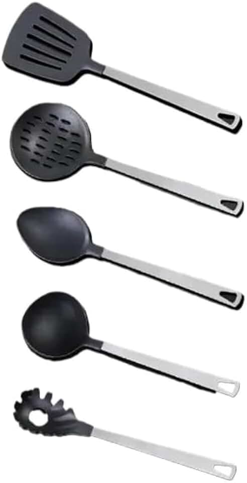 Premium 5-Piece Kitchen Utensil Set with Stainless Steel Handles