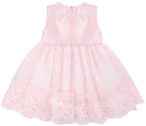Baby Girl   Pink Embroidered Princess Dress Gown 6 Piece Deluxe Set 0-3 Months