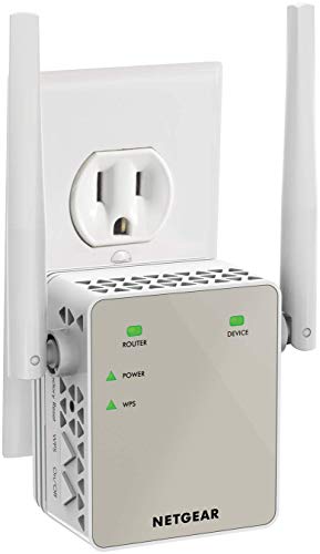 Wi-Fi Range Extender EX6120 - Coverage Up to 1500 Sq Ft and 25 Devices with AC1200 Dual Band Wireless Signal Booster & Repeater (Up to 1200Mbps Speed), and Compact Wall Plug Design