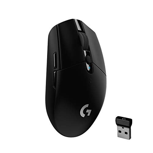 305 LIGHTSPEED Wireless Gaming Mouse, Hero 12K Sensor, 12,000 DPI, Lightweight, 6 Programmable Buttons, 250h Battery Life, On-Board Memory, PC/Mac - Black