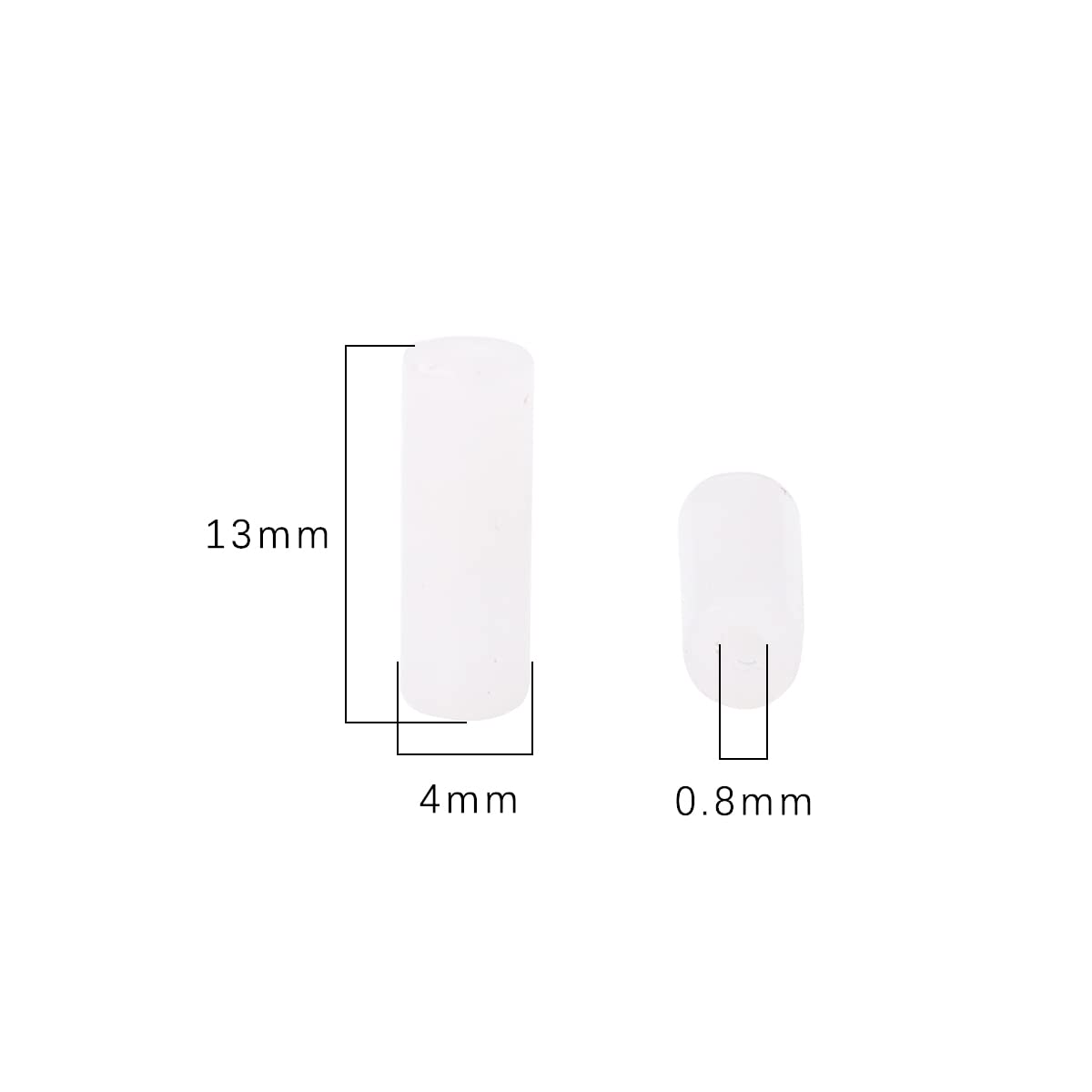 Natural White Quartz Tube Beads for Jewelry Making