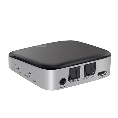 Bluetooth RCA Receiver 3.5mm Audio Adapter Bluetooth 5.0 Wireless Music Adapter AptX Low Latency for TV Car PC Transmitter
