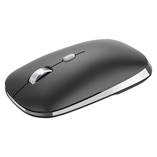 Bluetooth Mouse, Silent Mouse Wireless, Bluetooth 5.0/4.0 Portable Slim Wireless Mouse, Optical Cordless Mouse for Laptop, ipad, MacBook Pro / Air, Mac, PC, Tablet, Chromebook, Surface Pro