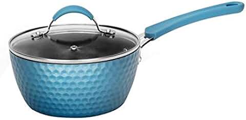 Durable 1.7 Quart Non-Stick Sauce Pot with Glass Lid
