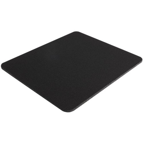 Large black mouse pad, 8x9 inches, non-slip base