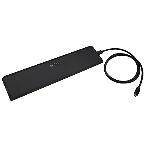 InstantView USB-C 4K Docking Station - 2 HDMI, 3x USB-A 3.1, Ethernet, Audio Ports Compatible with PC, macOS, Android, Chromebook, (K31G2-001B)