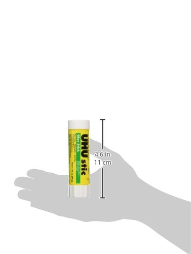 Pack of 6 clear and white glue sticks, 1.41 oz each