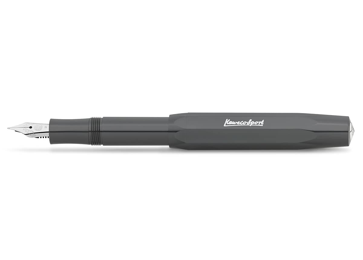 Grey Skyline Sport Fountain Pen with Broad Point