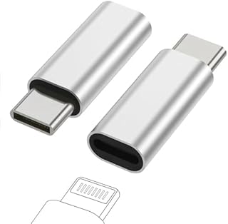 Two Lightning to USB-C adapters for fast charging and data transfer