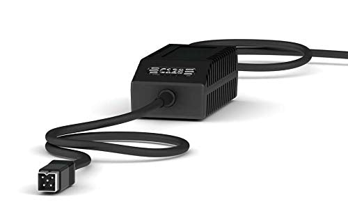 C128 PSU Modern Black US - Replacement Commodore 128 Power Supply, US Plug