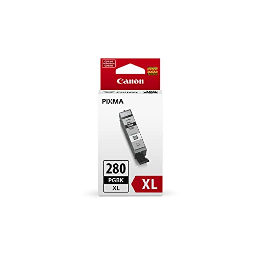 PGI-280XL Pigment Black Ink Tank, Compatible to TR8520, TR7520, TS9120, TS8120, and TS6120 Printers