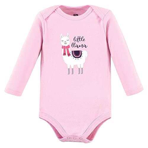 Uni   Cotton Long-Sleeve Bodysuits, Little Llama, 0-3 Months