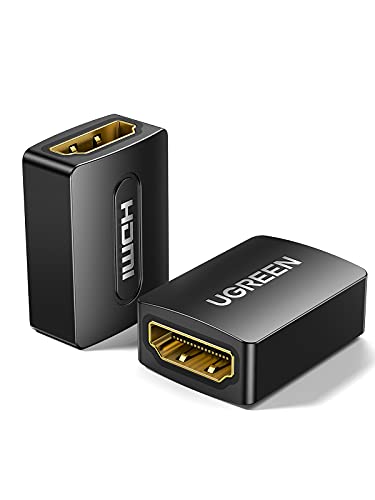 HDMI Coupler 2 Pack 4K HDMI Adapter Female to Female HDMI Connector 3D 4K HDMI Extender Compatible with HDTV Roku TV Stick Chromecast Nintendo Switch Xbox One Playstation PS4 Laptop PC