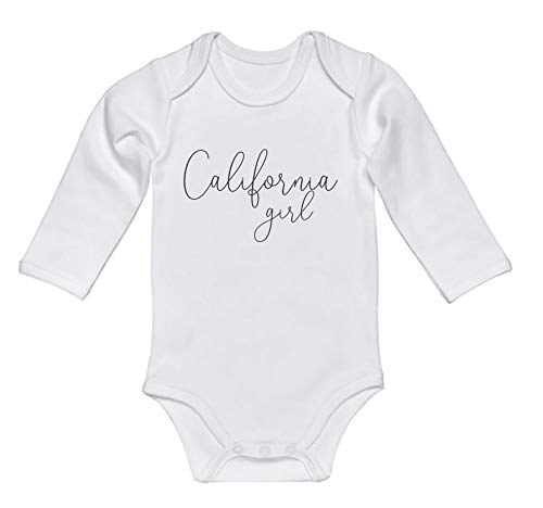 California Girl/Baby Onesie/Sublimation/Infant Bodysuit/Cali Girl/  Outfit (0-3M, White LS)