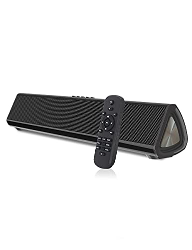 Bluetooth Sound Bar TV/Computer Speakers Wireless Wired SoundBar Home Theater Soundbar Surround Sound Speakers for TV Computer PC Projectors Tablets (S16AOpt)