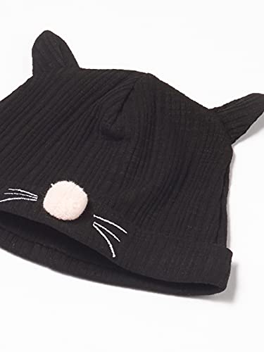 Baby Girls' Cat One Piece and Hat Set, Pink, 3-6 Months